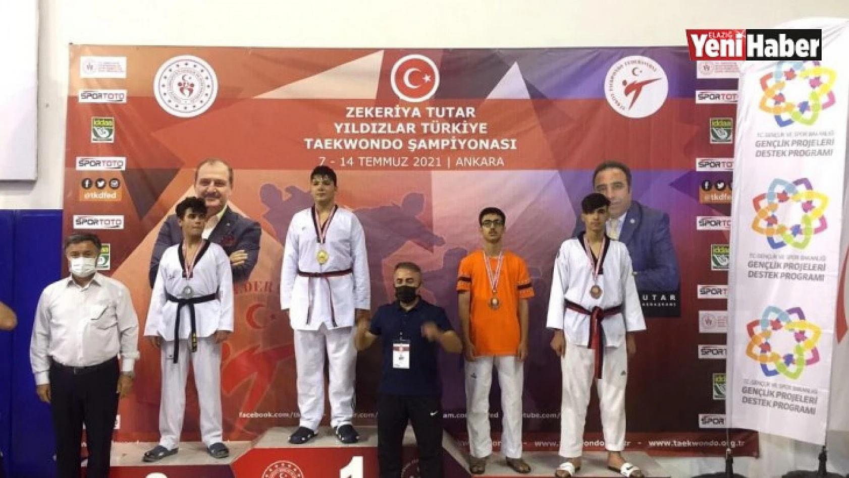 Türkiye Taekwondo Şampiyonasında Elazığlı sporcu 3'üncü oldu!