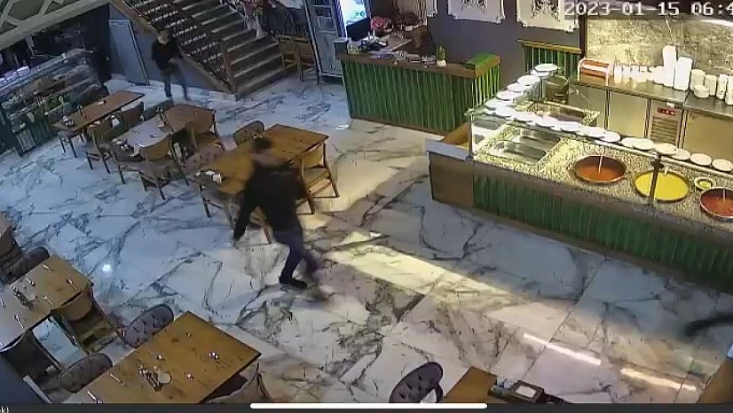 Panik Anları Kameraya Yansıdı